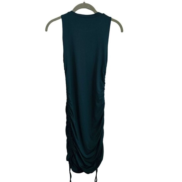 Superdown Cory Ruched Side Dress Green Retail $69 Size S - Picture 3 of 10